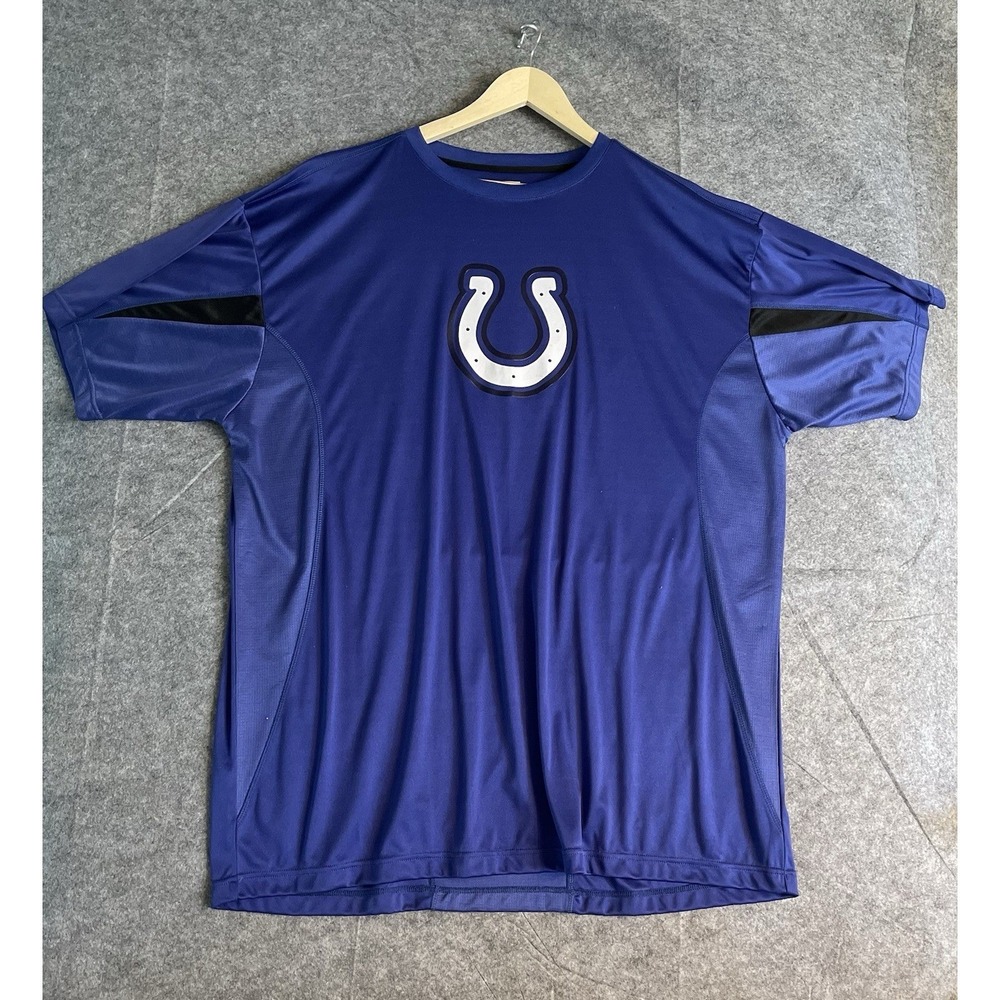 Indianapolis Colts NFL Team Apparel Men's 2XL Blue Performance Shirt NWOT